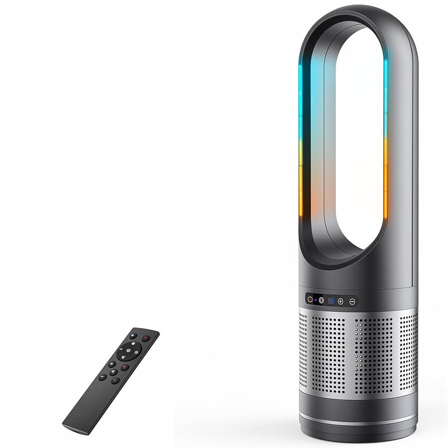 【新品未使用】タワーファン 羽根なし扇風機 温冷風 一台3役 空気清浄付き Amazon.co.jp: タワーファン 羽根なし扇風機【温冷風・空気浄化